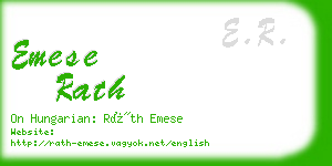 emese rath business card